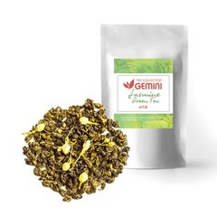 Чай Gemini листовий Jasmine Green Tea Зелений чай з жасмином 100 грам 0069 фото