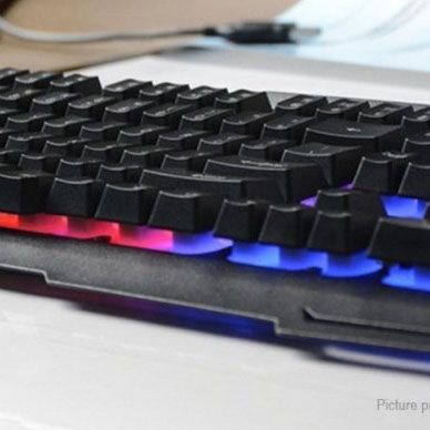 Ігрова клавіатура з підсвічуванням iMICE AK-400, провідна USB клавіатура для компютера з підсвічуванням клавіш ws28268 фото
