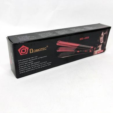 Плойка випрямляча Domotec MS-4909, Гофре плойка випрямляч для волосся, Випрямляч для UH-888 волосся прямий 6647 фото
