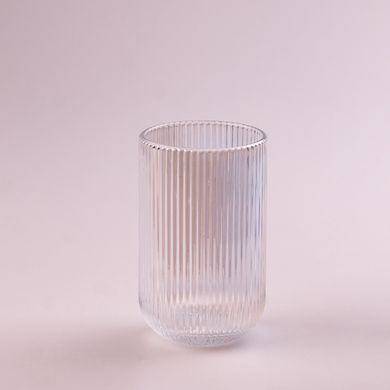 Ребристі склянки набір високих склянок 6 шт 400 мл Rainbow HP7113RB фото