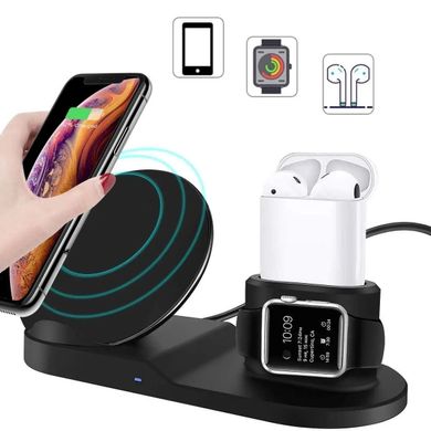 Док-станция зарядная станция Wireless fast charger 3 XO-919 в 1 ws57657 фото