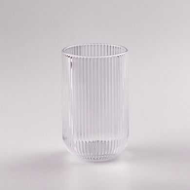 Ребристі склянки набір високих склянок 6 шт 400 мл HP7113 фото