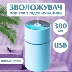 Зволожувач повітря Happy Life H2O Humidifier 450ml зволожувачі повітря Блакитний HPBH16986BL фото