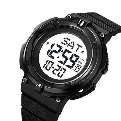 Часы наручные мужские SKMEI 2010BKWT BLACK-WHITE, часы армейские скмей, часы спортивные. Цвет: черный ws61115 фото