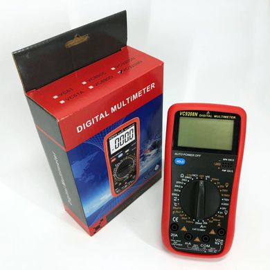 Цифровий Професійний мультиметр VC9208N тестер вольтметр + термопара, хороший мультиметр ws14913 фото