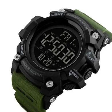 Годинник наручний чоловічий SKMEI 1384AG ARMY GREEN, годинник тактичний протиударний. Колір: зелений ws97736 фото