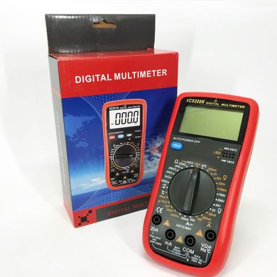 Цифровий Професійний мультиметр VC9208N тестер вольтметр + термопара, хороший мультиметр ws14913 фото