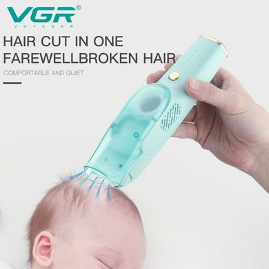 Машинка с вытяжкой для стрижки детей и младенцев VGR V-151 Baby со VA-226 сменными насадками 481545 фото