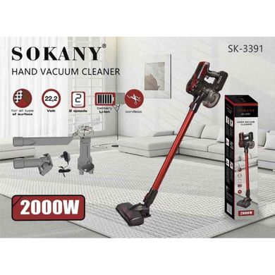 Ручний пилосос Sokany Hand Vacuum Cleaner 0.8l 2000W на акумуляторі SK3391R фото