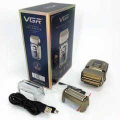 Машинка для стрижки бороди з акумулятором VGR V-337, Бритва для вологого IF-406 видалення волосся 480239 фото