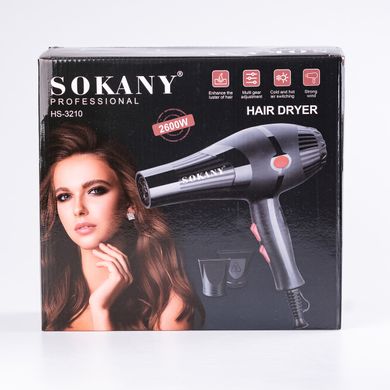Професійний фен для волосся з іонізацією Sokany потужний фен для волосся SK3210 фото