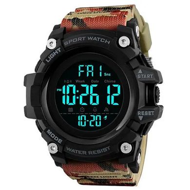 Годинник наручний чоловічий SKMEI 1384CMRD CAMOUFLAGE, фірмовий спортивний годинник. Колір: камуфляж ws97736-2 фото