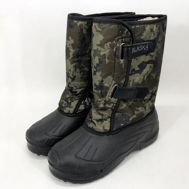 Чоботи чоловічі 43 розмір, чоловічі робочі черевики військові чоботи зимові. Колір: зелений піксель ws23194-2 фото
