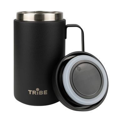 Чашка-термос Tribe Adventure Mug 450 мл T-FA-0032, black T-FA-0032-black фото