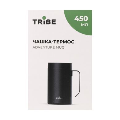 Чашка-термос Tribe Adventure Mug 450 мл T-FA-0032, black T-FA-0032-black фото