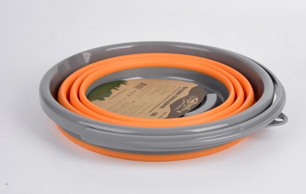 Відро TRAMP складане силіконове 5л, Помаранчевий TRC-092-orange фото