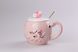 Чашка керамічна Flamingo 500мл з кришкою і ложкою чашки для кави Nice day HPCY8276ND фото 2
