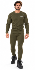 Термобілизна чоловіча Tribe Microfleece (футболка+штани) T-KA-0015-olive, T-KA-0015-olive-L T-KA-0015-olive-L фото