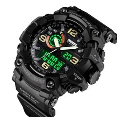 Часы наручные мужские SKMEI 1520BK BLACK, армейские часы противоударные. Цвет: черный ws33722-1 фото