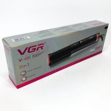 Электрофен для волос VGR V-490, Щетка для выпрямления волос, Фен дорожный, Мощный OW-310 электрический фен 482062 фото