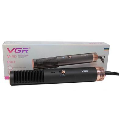 Электрофен для волос VGR V-490, Щетка для выпрямления волос, Фен дорожный, Мощный OW-310 электрический фен 482062 фото