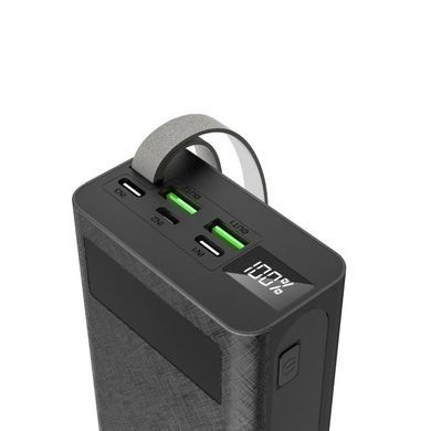 Power Bank Aspor A306 Fast Charge 30000mAh (USB-C/USB/Type-C/Lightning/22.5W)- чорний (900124) 900124 фото