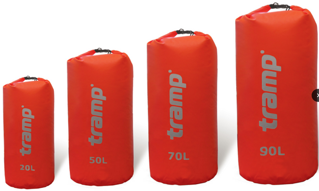 Гермомішок водонепроникний Nylon PVC 90 червоний Tramp, TRA-105-red TRA-105-red фото