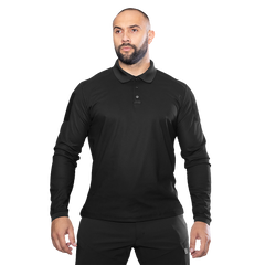 Поло Patrol 2.0 (perf.) Long CoolPass Pique LT Чорне (8884) 8884(3XL) фото