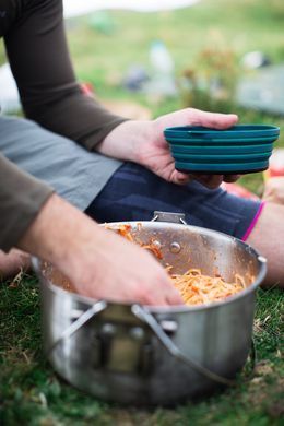 Миска Tribe Collapsible Bowl 600 мл силіконова T-FF-0029, ocean T-FF-0029-ocean фото
