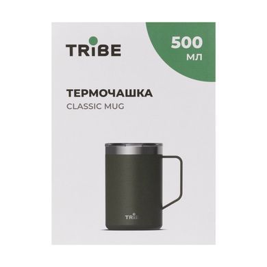 Термочашка Tribe Classic Mug 500 мл T-FA-0033, olive T-FA-0033-olive фото