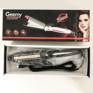 Щипцы расческа для волос GEMEI GM-2929. VQ-421 Цвет: черный 6652 фото