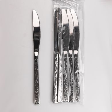 Набор столовых ножей 6 шт нержавеющая сталь гальваническое покрытие столовый набор HP96922 фото