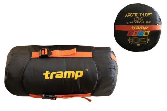 Спальный мешок Tramp Arctic Long кокон левый orange/grey 225/80-55 UTRS-048L UTRS-048L-L фото