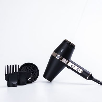 Фен для волос профессиональный с концентратором 2000 Вт ионизация 2 режима работы VGR HPV451 фото