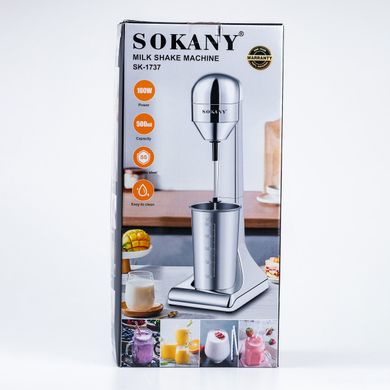 Міксер для молочних коктейлів Sokany SK-1737 Milk Shake Machine 100W 500ml міксер для коктейлів SK1737 фото