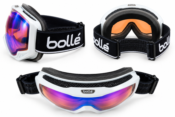 Маска гірськолижна Boll&eacute; Athlete Emperor Shiny White & Black / Aurora S2 (21756) 21756 фото