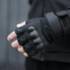 Тактические рукавички с открытыми пальцами и усиленным протектором Oakley ( M, L, XL) ВС-4624-bk фото 6