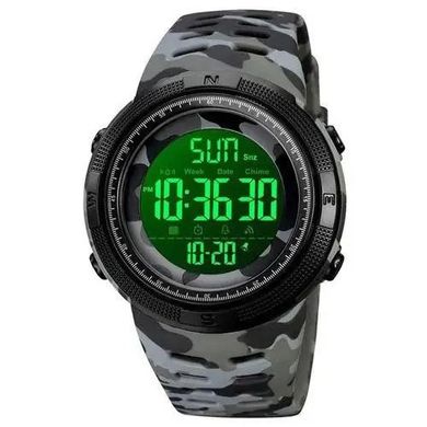 Часы наручные мужские SKMEI 2070CMGY GRAY CAMO, военные тактические часы. Цвет: серый камуфляж ws81741-3 фото