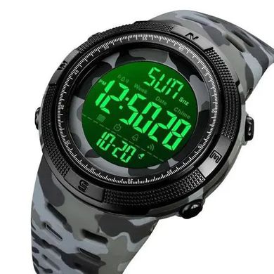 Годинник наручний чоловічий SKMEI 2070CMGY GRAY CAMO, військовий тактичний годинник. Колір: сірий камуфляж ws81741-3 фото
