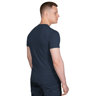 Футболка Modal Темно-синяя (белый трезубец) (7361) 7361(XXXL) фото
