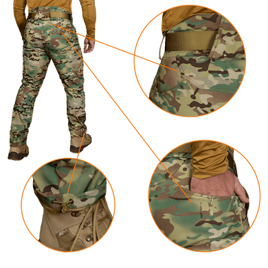 Штани SoftShell Vent Mesh Multicam (7395), L 7395-L фото