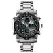 Часы наручные мужские SKMEI 1389SIBK SILVER-BLACK, модные мужские часы. Цвет: серебряный + черный ws98717-2 фото 2