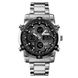 Часы наручные мужские SKMEI 1389SIBK SILVER-BLACK, модные мужские часы. Цвет: серебряный + черный ws98717-2 фото 1