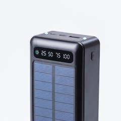 Мощный повербанк с солнечной батареей и фонариком повербанк с быстрой зарядкой 50000mah UR507 фото