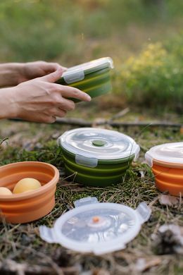 Контейнер Tribe Bowl Container 550 мл силіконовий T-FF-0045, olive T-FF-0045-olive фото