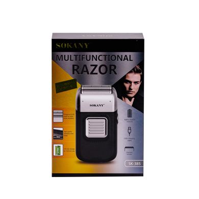 Електрична бритва для чоловіків машинка для гоління обличчя електробритва на акумуляторі 1400 мАг Зелений SK385GR фото
