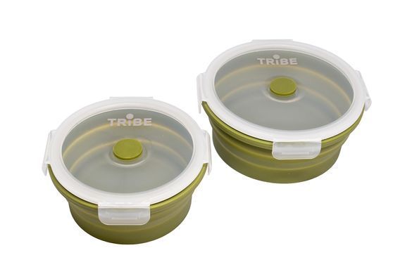 Контейнер Tribe Bowl Container 550 мл силіконовий T-FF-0045, olive T-FF-0045-olive фото