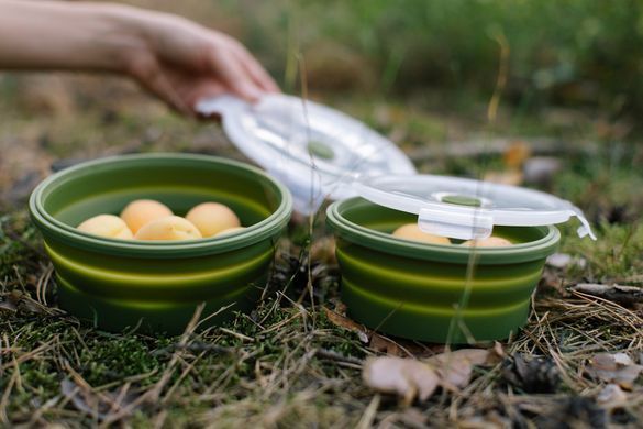 Контейнер Tribe Bowl Container 550 мл силіконовий T-FF-0045, olive T-FF-0045-olive фото