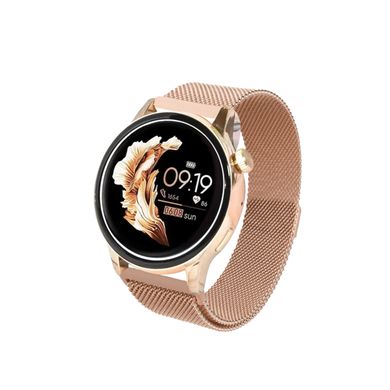 Жіночий смарт годинник з металевим браслетом сенсорний годинник розумний годинник з nfc Золотий UR151GL фото