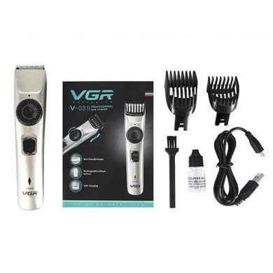 Многофункциональная аккумуляторная машинка для стрижки VGR V-031, Домашние машинки UM-224 для стрижки 144163 фото